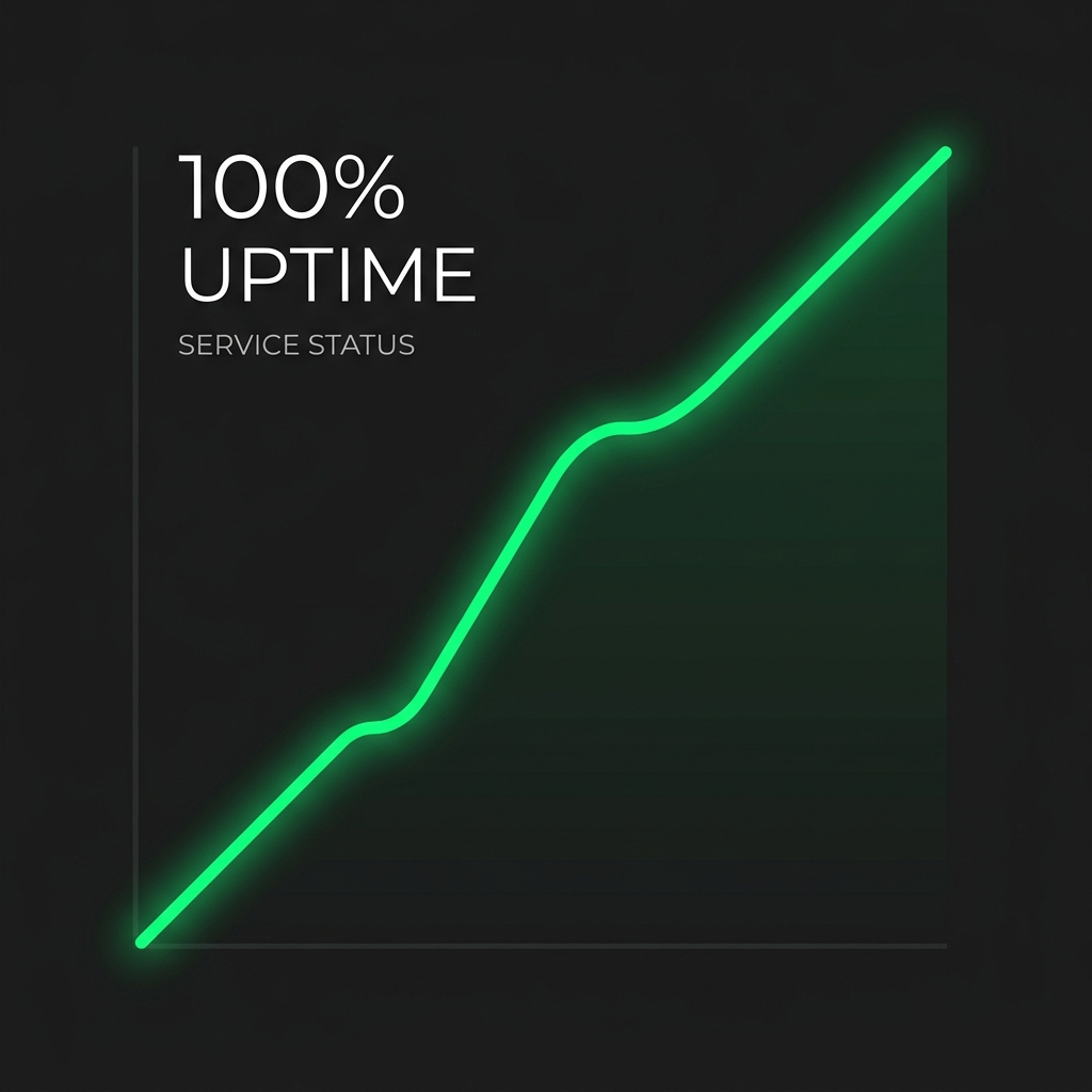 100% Uptime Illustration